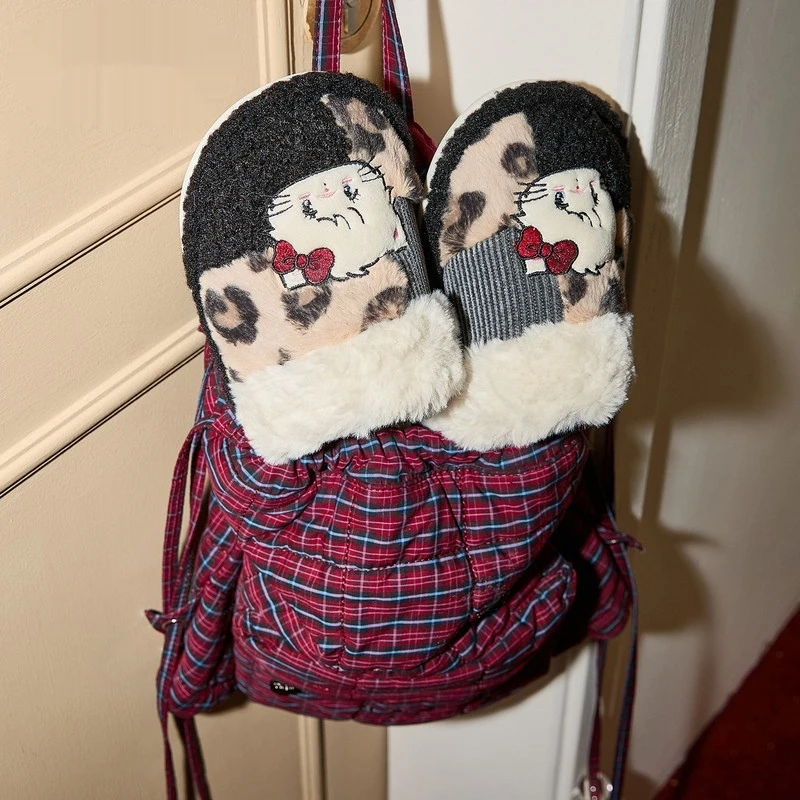 

Женские хлопковые тапочки Mikko: теплые, мультяшные, для дома, милые, с мягкой подошвой, комфортные, подарок