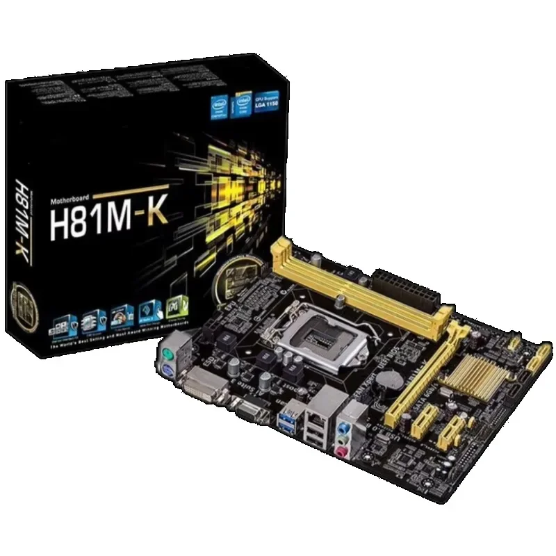 H81 M-K LGA 1150 Motherboard Desktop Computer Motherboard with Two DDR3 Ram Slots