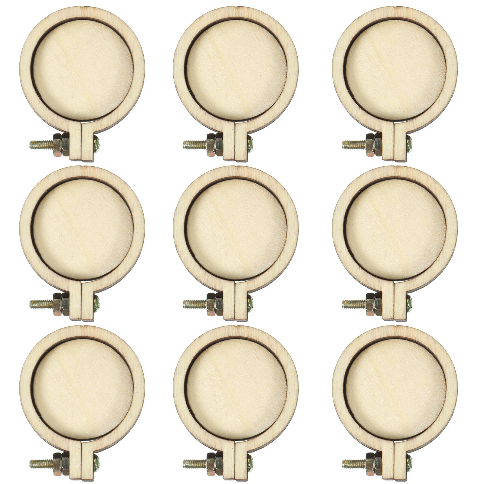 10 шт., брелок для ключей, набор для вышивания, пяльцы для вышивки крестом, мини-брелок 3X25 см, бамбук