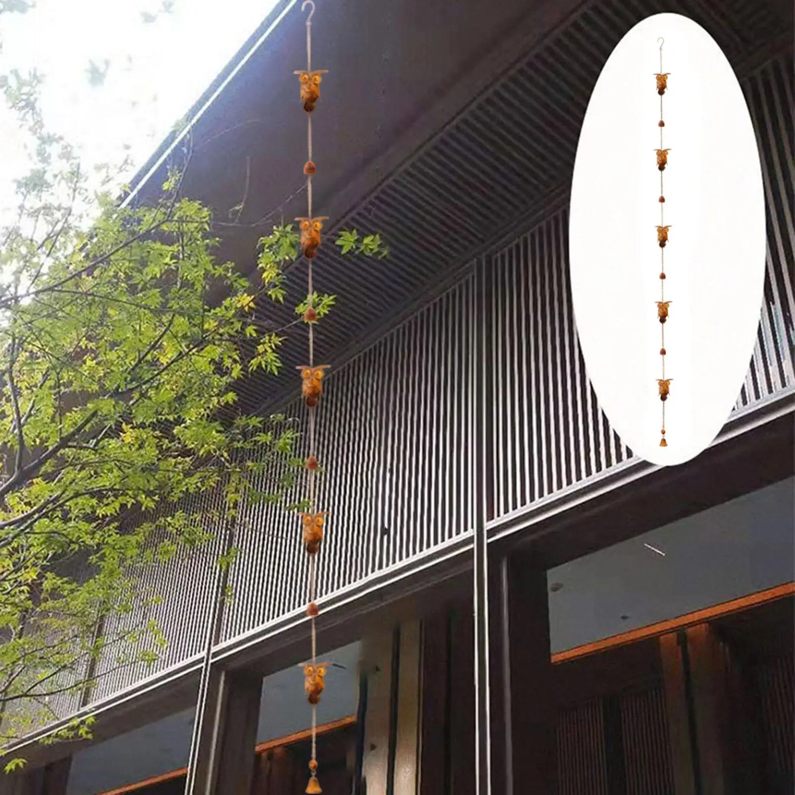 

Outdoor Rain Chain Multifunctional Creative Garden Hanging Decoration for Home Farmhouse Gutters Eaves Drainage Courtyard