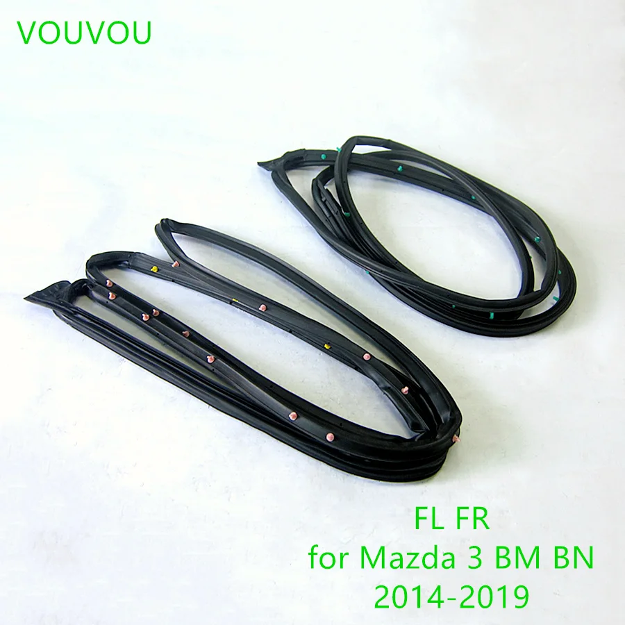 Car accessories body door weatherstrip rubber seal BHN9-58-760 for Mazda 3 2014-2019 BM BN sedan hatchback 58-760