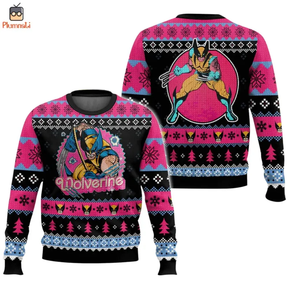 New Ugly Christmas sweater spring fall men's and women's 3D printed vintage pullover top fashion couple crewneck kids sweats