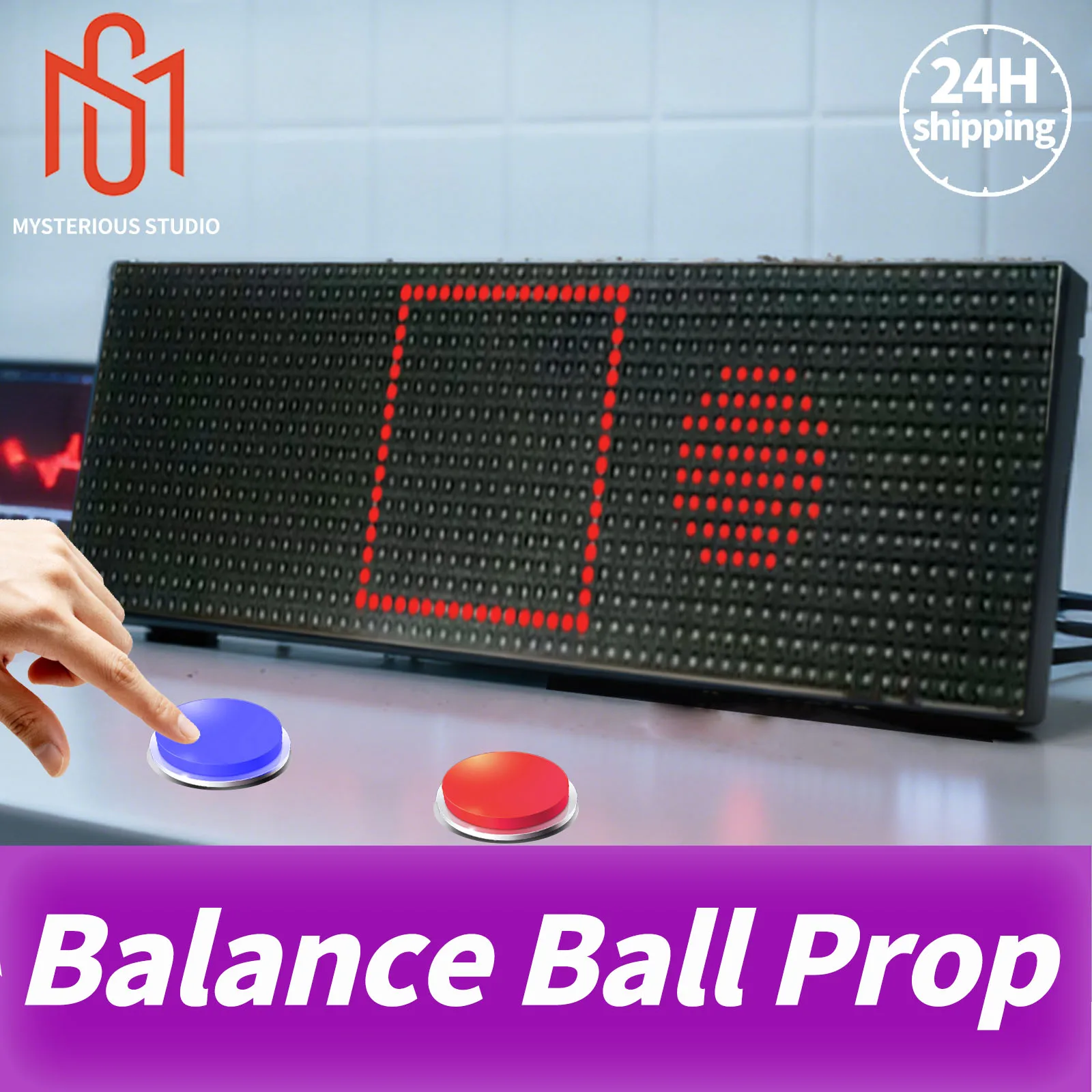 Mysteriou Studio escape room prop balance the ball keep the ball staying in the square frame for a period of time to unlock