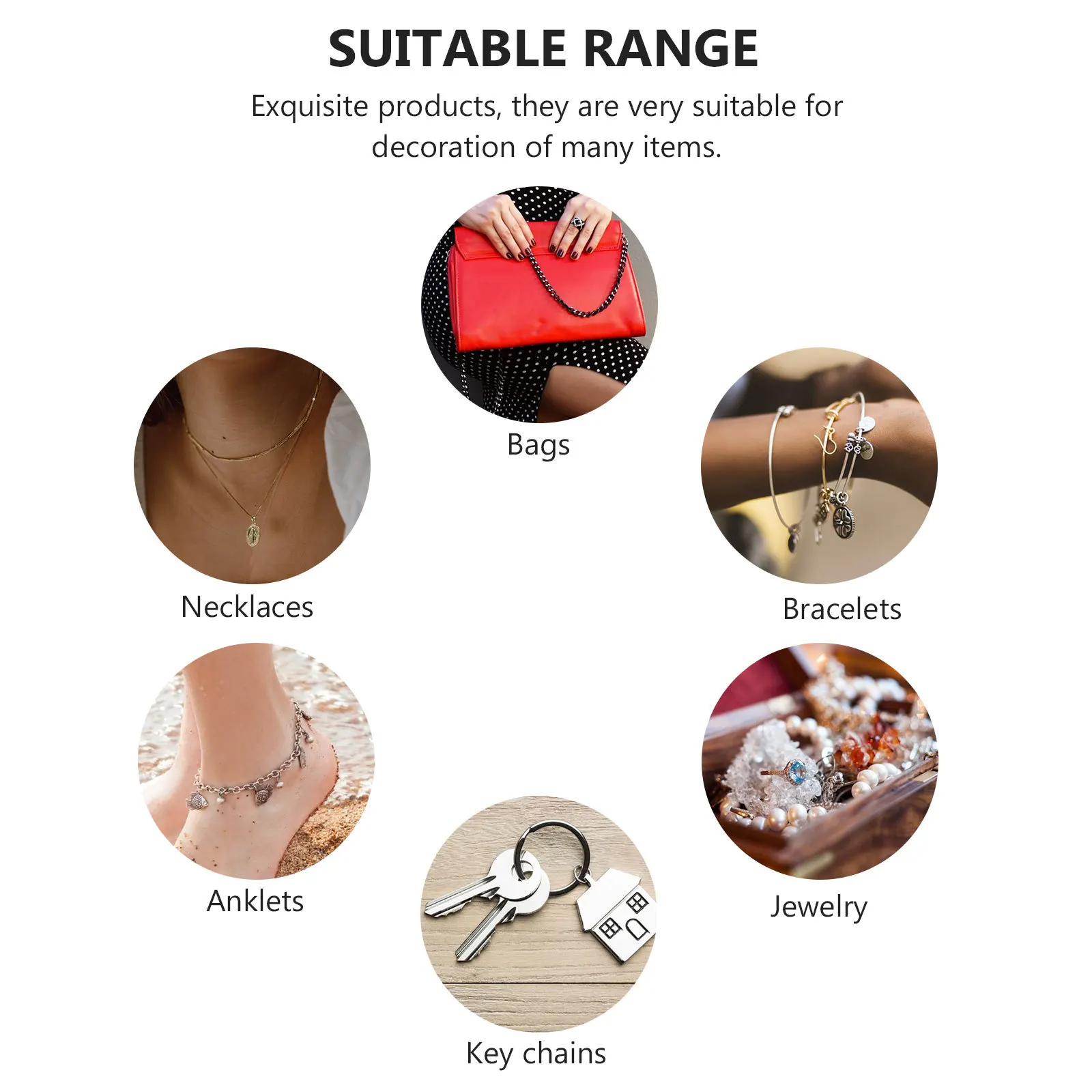 

10 шт. многофункциональных застежек-карабинов из нержавеющей стали, двусторонние коннекторы для изготовления браслетов и ожерелий своими руками