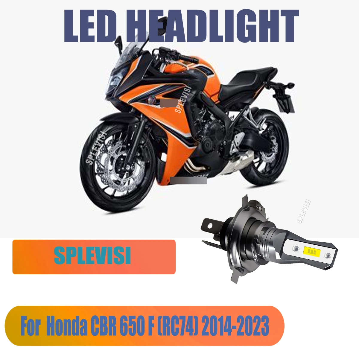 

H4 LED Headlight Bulbs No Modification Required Easy Installation For Honda CBR 650 F (RC74) 2014 2015 2016 2017 2018 2019-2023