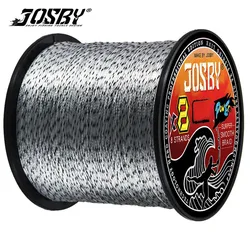 JOSBY 8 Strands Braided Fishing Line Multifilament 100M 300M 500M Carp Fishing Japanese X8 Abrasion Resistance 100%PE Wire