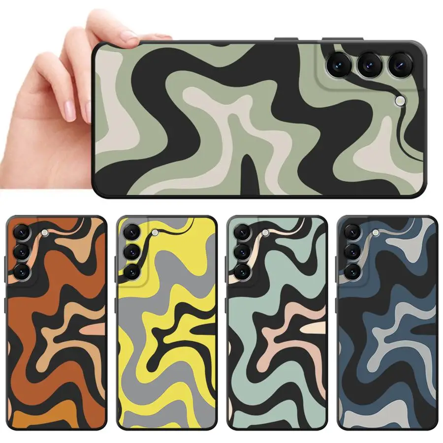 Swirl Abstract Pattern Phone Case for Samsung Galaxy A51 A52 A52s A53 A54 A55 A71 A72 A21s A31 A41 A16 A50 A70s Cover