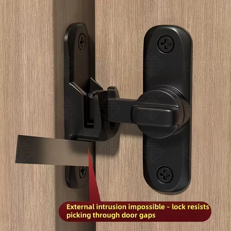 90/180 Degree Flip Door Lock Home Security Sliding Door Latch Small Gate Latches Hardware Anti-theft Lock Zinc Alloy Door Bolts
