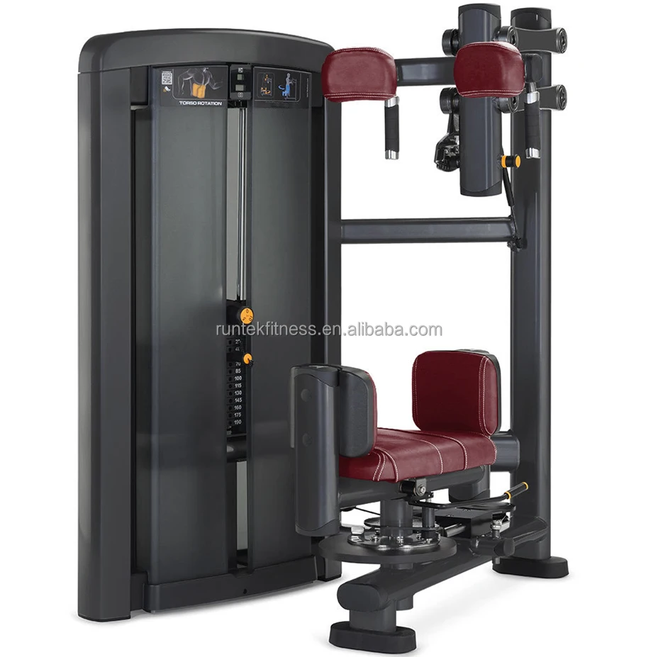 Commercial Gym Fitness Equipment Torso Rotation Rotary Torso Machine Abdominal Trainer Exercise Torso Rotation Machine