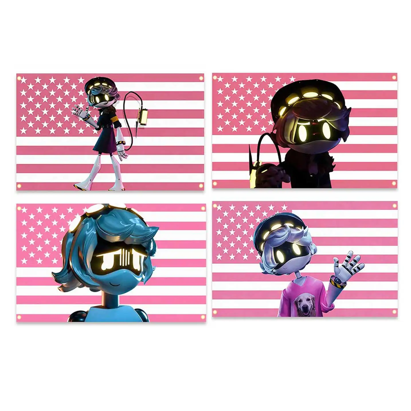 2x3fts 3x5fts 5x8fts M-Murder D-Drones N Flag For Bedroom Home Outdoor Decor Tapestry Character Design Wall Hanging Art Banner