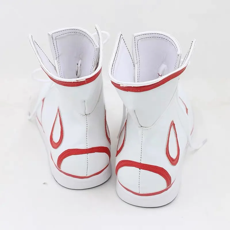 أحذية أنيمي بالمنشار رجل دينجي التأثيرية أحذية أنيمي كوس البيضاء أحذية دينجي كوسبلاي الدعامة للهالوين