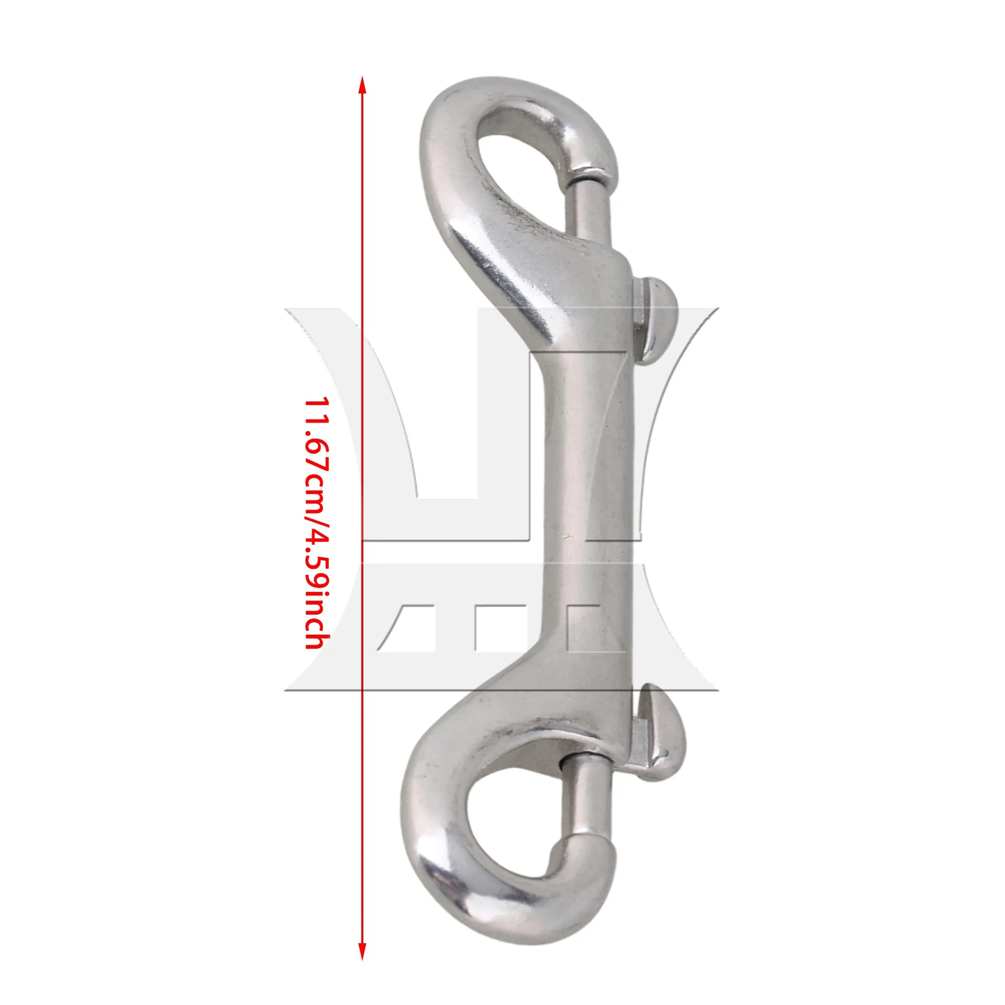 Picture 7: CNBTR 3 Pcs 115mm Trigger Hook Double End Bolt 304 Stainless Steel for Lifting