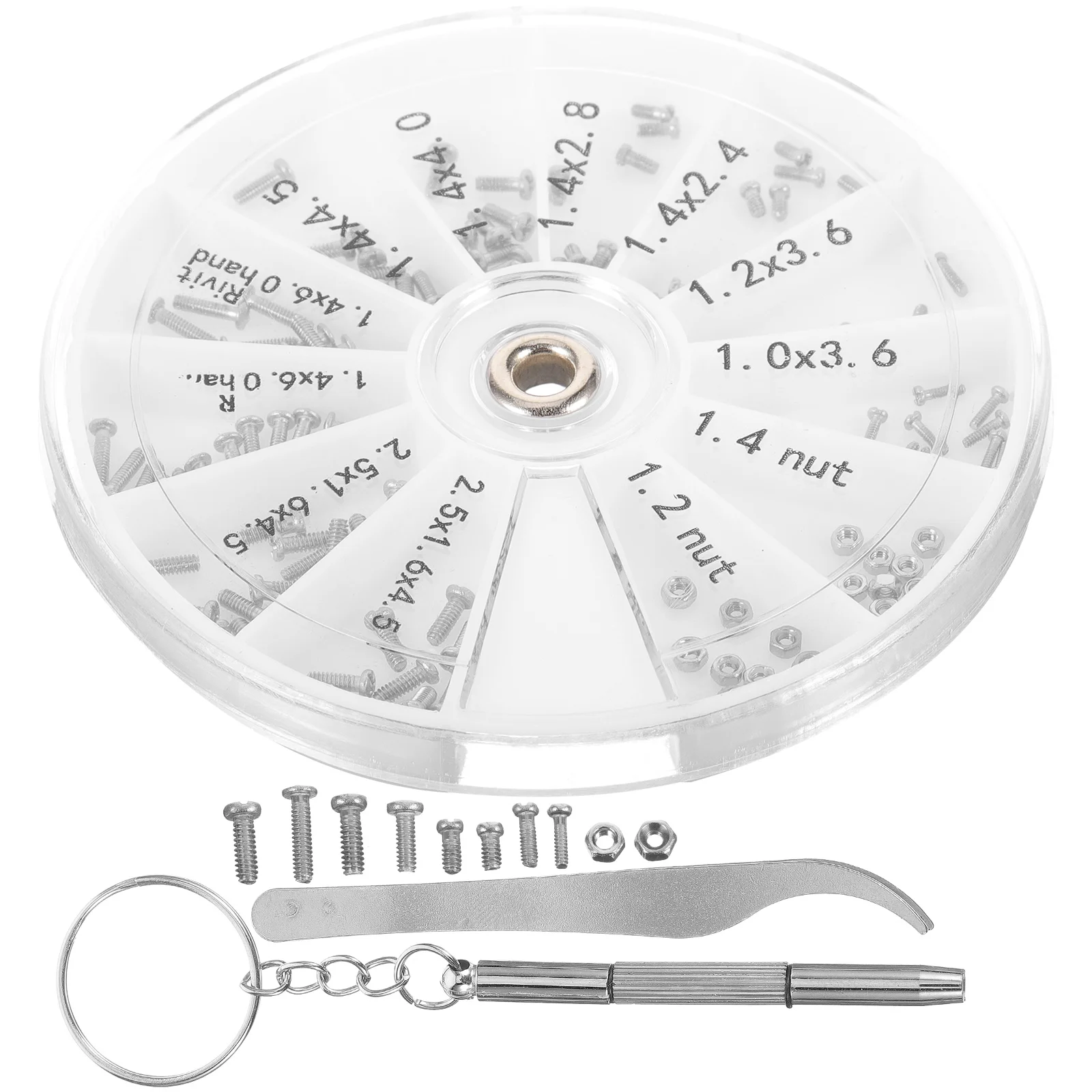 

1 set Screw Box Tool for Glasses Repair Kit with Tweezers Watch Sunglasses Maintenance Accessories Eyeglass Parts