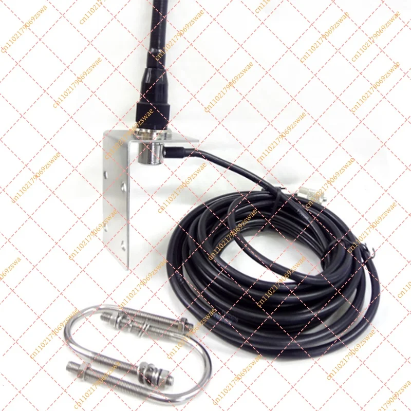 VHF Marine Antenna 156-163MHz Waterproof Rubber Aerial with 5M RG-58 Cable for Boat Sailboat Yacht