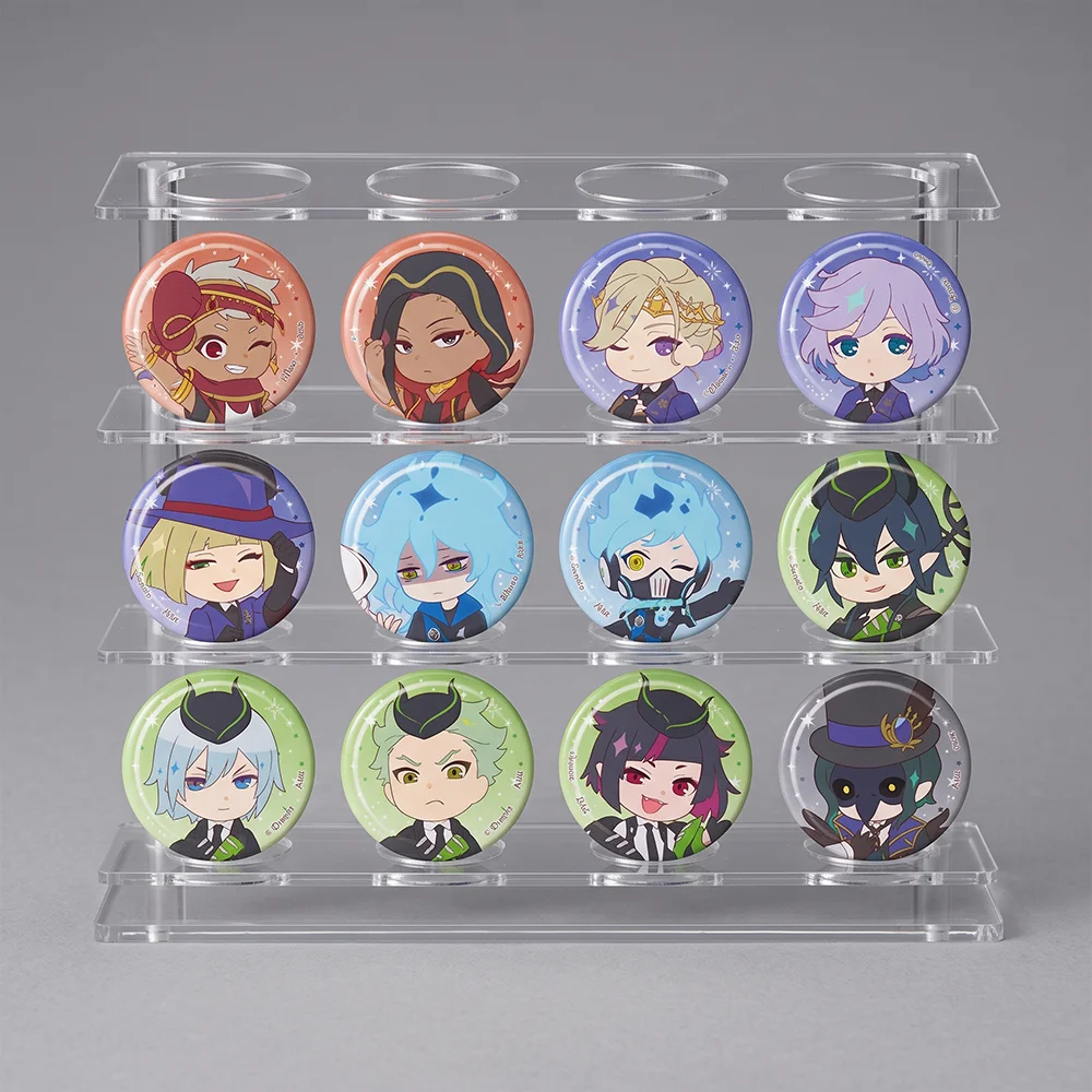 Anime Game Twisted Wonderland Malleus Floyd Leona 58MM Badge Kawaii Keychain Cute Keyring Lapel Pin Itabag Bag Hanging Charm