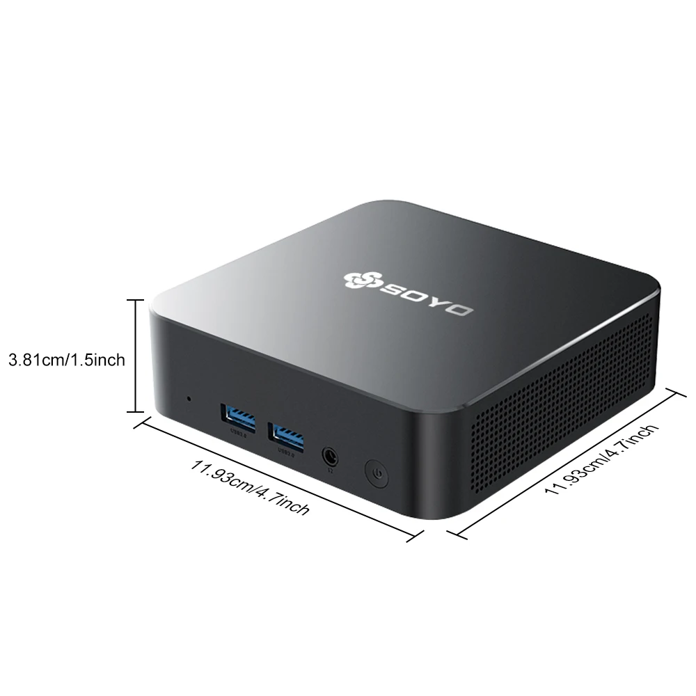 SOYO M4 Pro Mini PC Intel Twin Lake-N150 Windows 11 Pro Mini PC 16GB DDR4 512GB NGFF M.2 SSD WiFi 6 BT5.2 Desktop Computer
