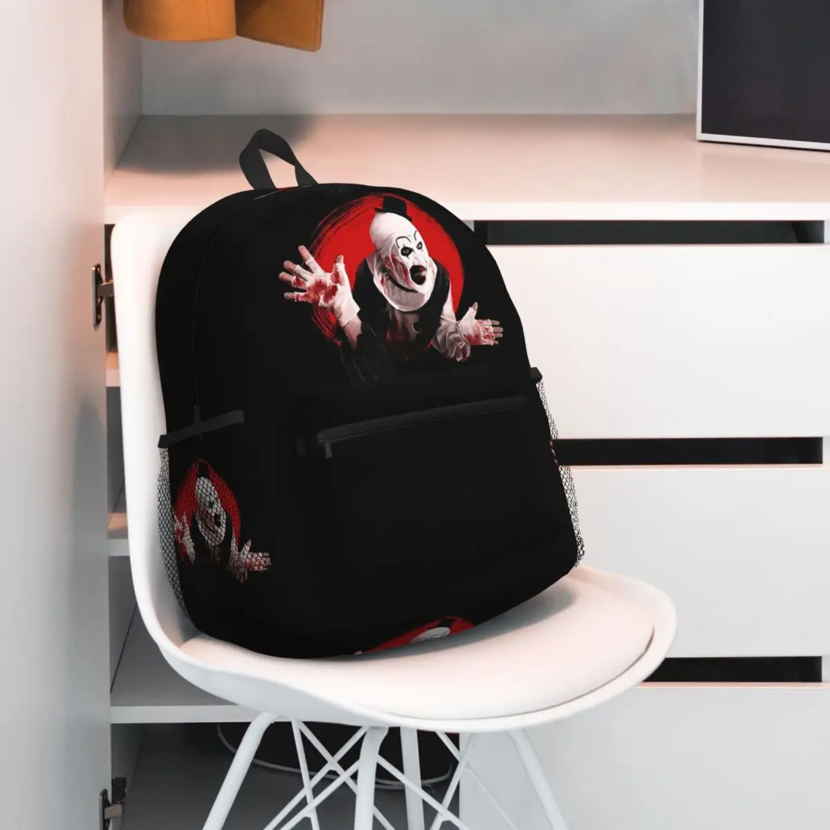 Art The Clown The Creepy Waving For You Terrifier Студенческий рюкзак Школьная сумка Походный рюкзак для мальчиков и девочек Сумка для книг Сумка на плечо