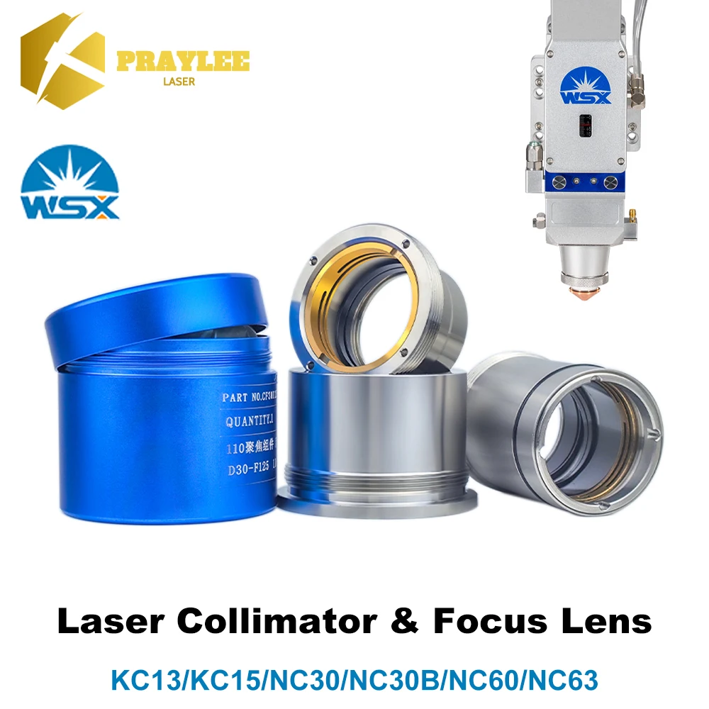

WSX Laser Focusing Lens and Collimating Lens with Holder KC13 KC15 NC30 NC63 D30 D37 F100 F125 F190 for Laser Cutting Head Parts