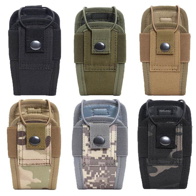 Portable Nylon Waistpack Walkie Talkie Holster Carry Bag Magazine Bag Hunting Accessories Tactical Radio Walkie Talkie Bag