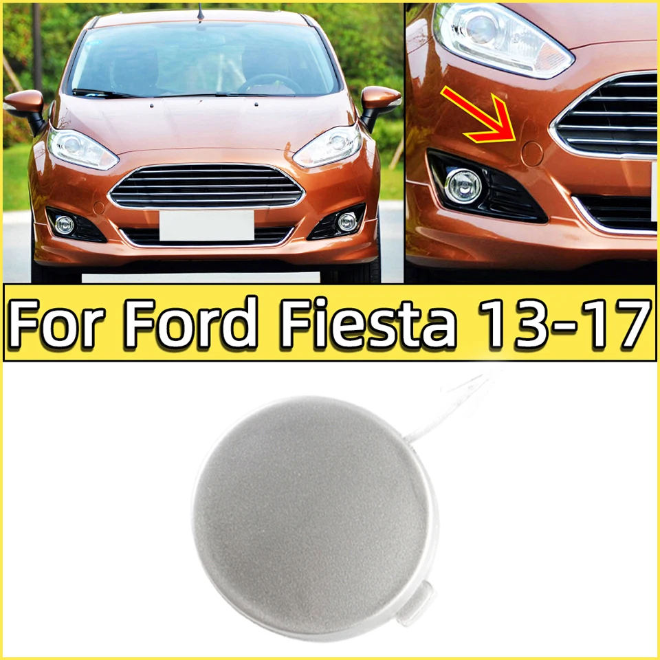 Auto Part Front Bumper Tow Hook Eye Cover Cap For Ford Fiesta 2012 2013 2014 2015 2016 2017 Towing Hauling Trailer Lid Garnish