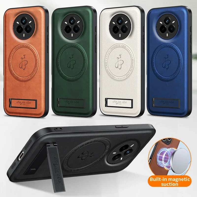 Capa de telefone macia magnética de carregamento sem fio para realme 15 14 pro plus 5g p3 ultra titular capa protetora de silicone capas de couro