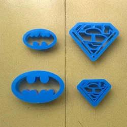 Food Grade Plastic Pastry Molds Set, Cookie Cutter, Cookie Stamp, Cookie Molds, Super Series, Kitchen Accessories, 4Pcs