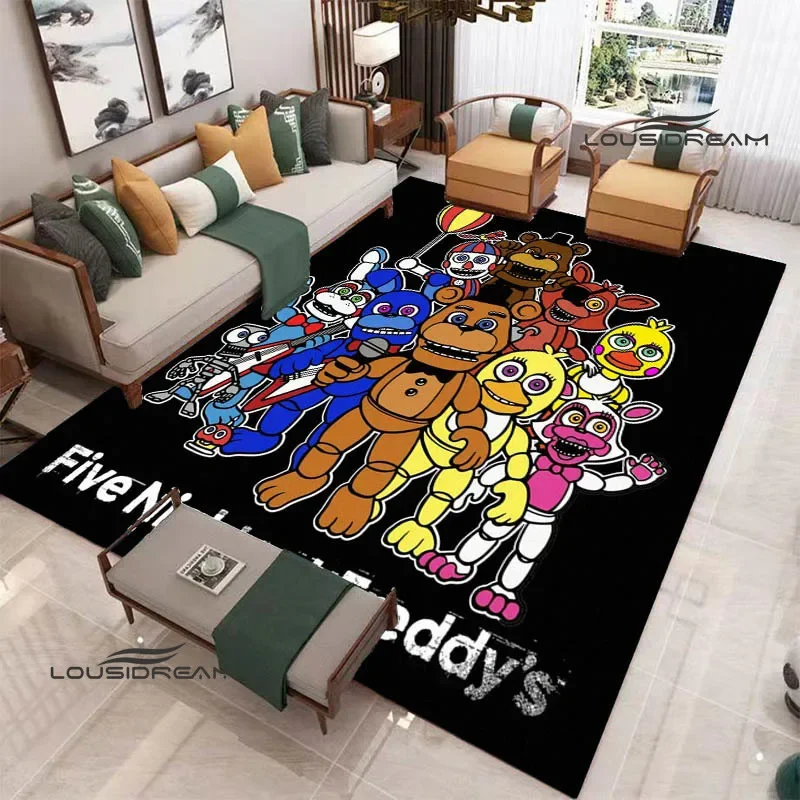 

F-Five Nights at F-Freddy's printed carpet living room bedroom carpet non-slip door mat photography props area rug birthday gift