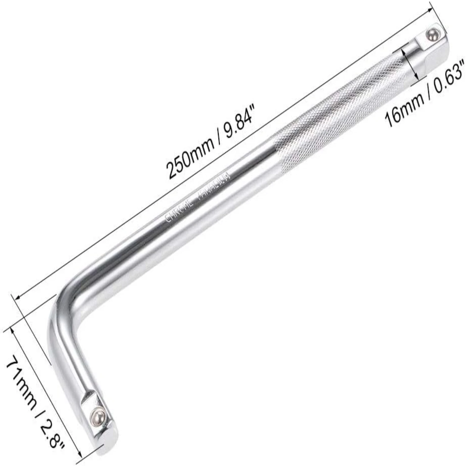 مجموعة أدوات ربط تمديد قواطع المقبس CR-V عالية الأداء ومتينة وفعالة مكونة من قطعتين - تصميم على شكل حرف L يدوم طويلاً