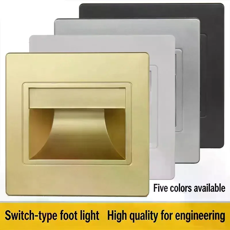 Footlight With Human Motion Sensor Recessed Step Light Night Light Stair Light