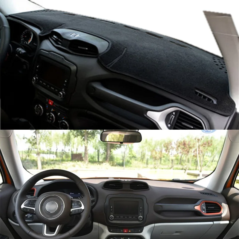 

For Jeep Renegade Accessories Dashboard Cover Instrument Panel Dash Mat Dashmat Protective Pad