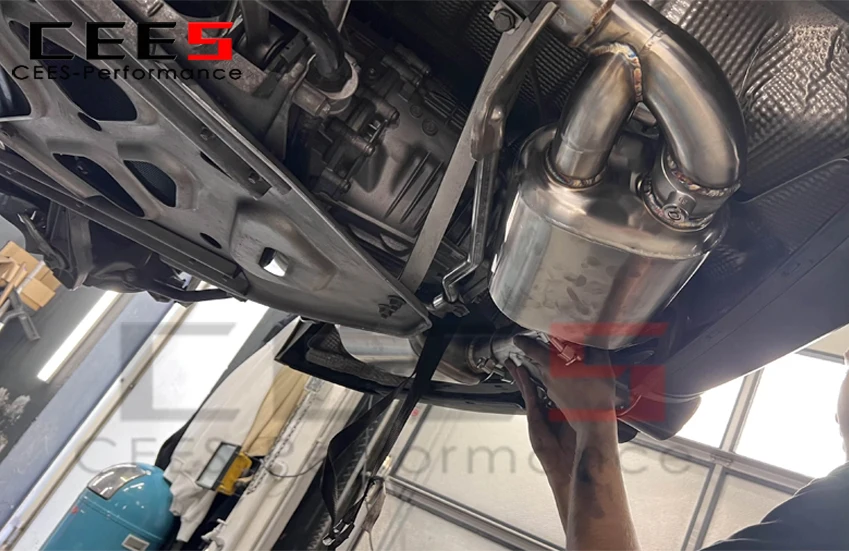 

CEES Catback выхлопные трубы для PORSCHE 981 Cayman 2,7 Boxster 3,4 2012 + система глушителя выхлопной трубы из нержавеющей стали