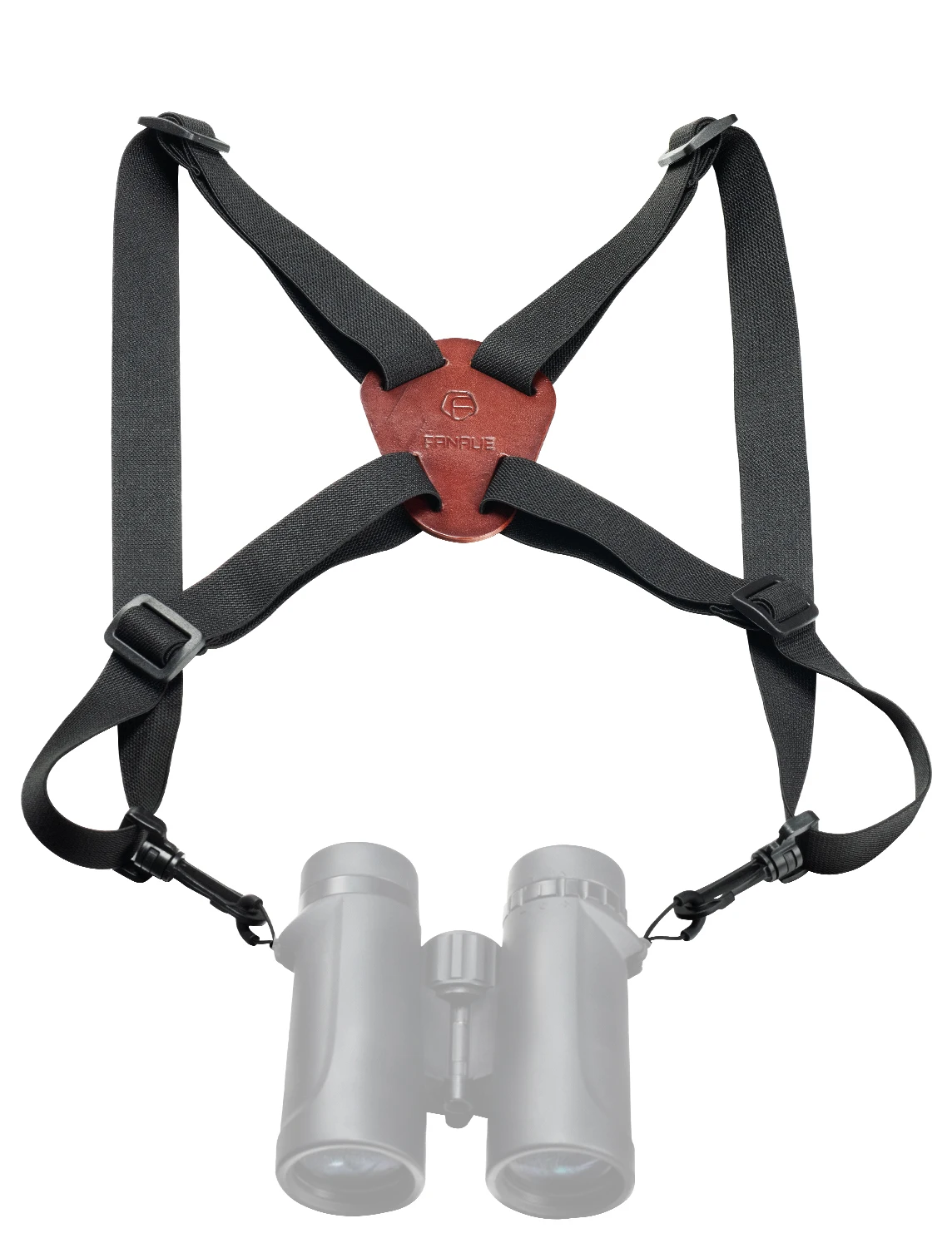 FANAUE Verstellbarer Doppelschnallenriemen, elastischer Nylon-Fernglasgurt, Kameragurt, benutzerfreundliche Vogel-Reisefotografie