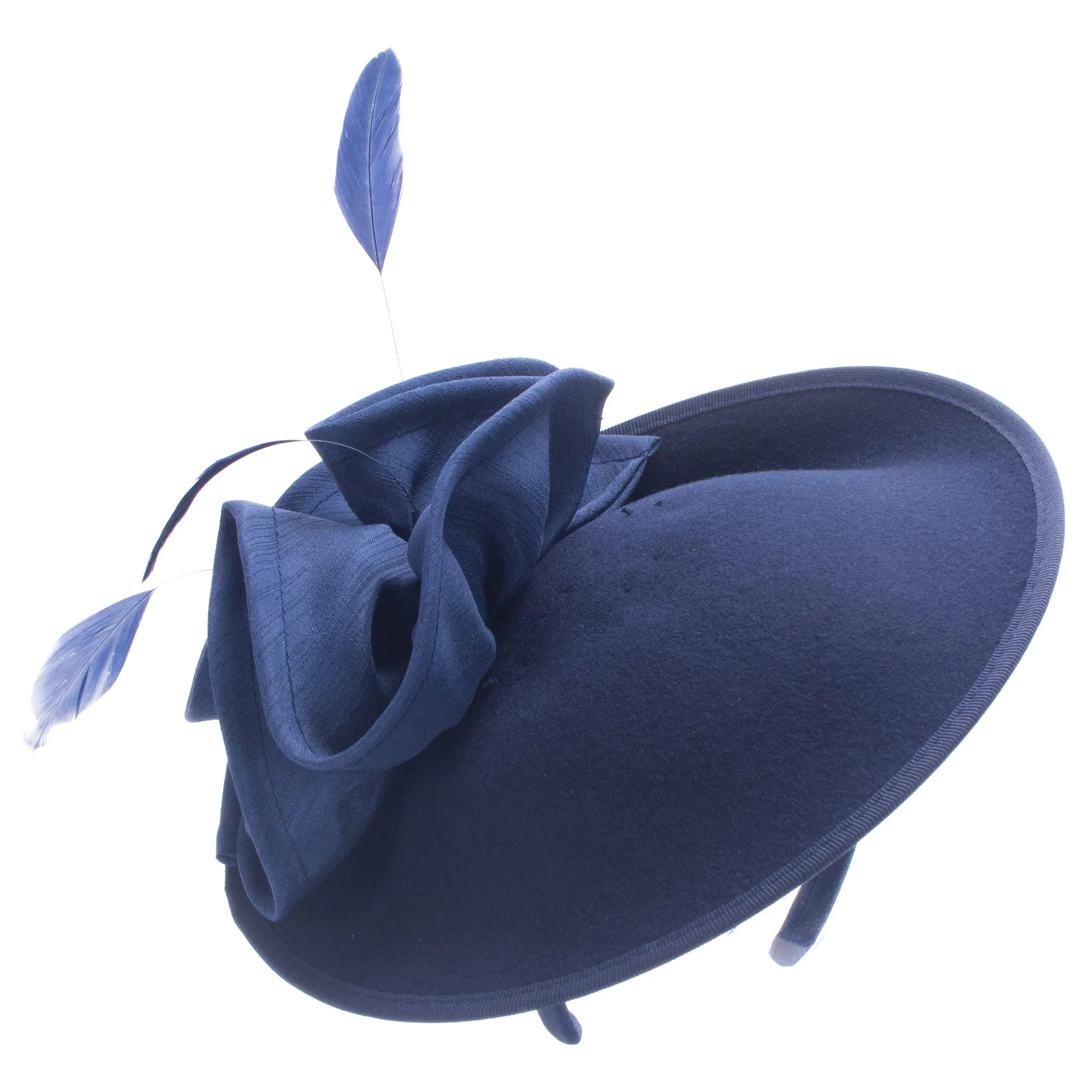 Lawliet Womens Vintage Look Wool Felt Saucer Headpiece Fascinator Cocktail Bridal Hat A573