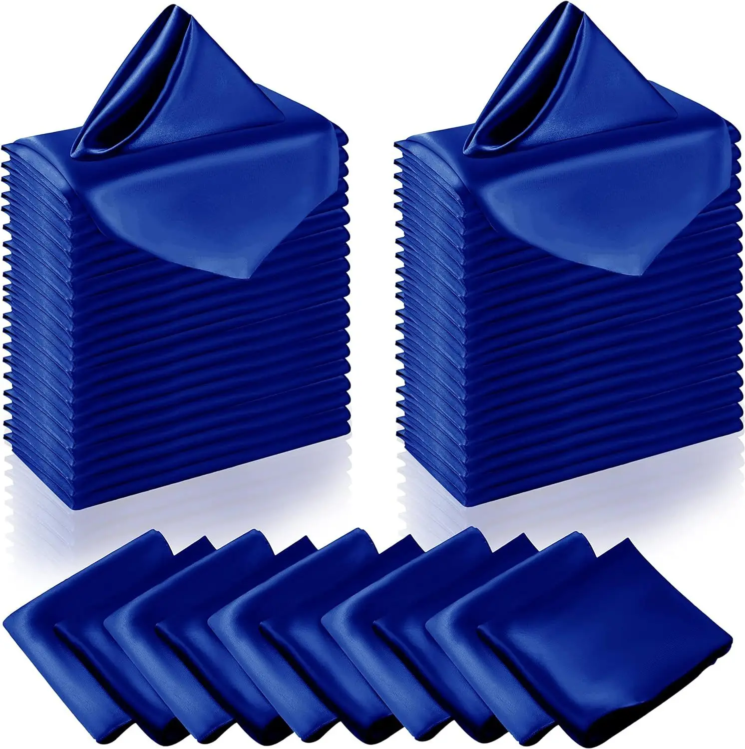 

40PCS Satin Napkin Cloths, Restaurant Napkins, Cup Cloths for Wiping, Table and Dish Covers for Dining Tables Banquet Decoration