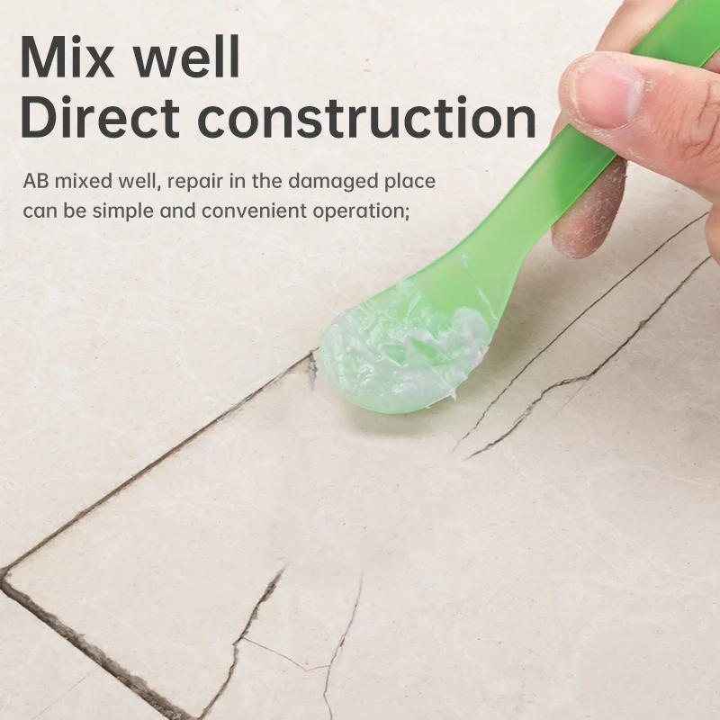 Lem Perbaikan Ubin AB Perekat Keramik Ubin Lantai Marmer Lem Perbaikan Wastafel Toilet Lem Dempul Perbaikan Retak