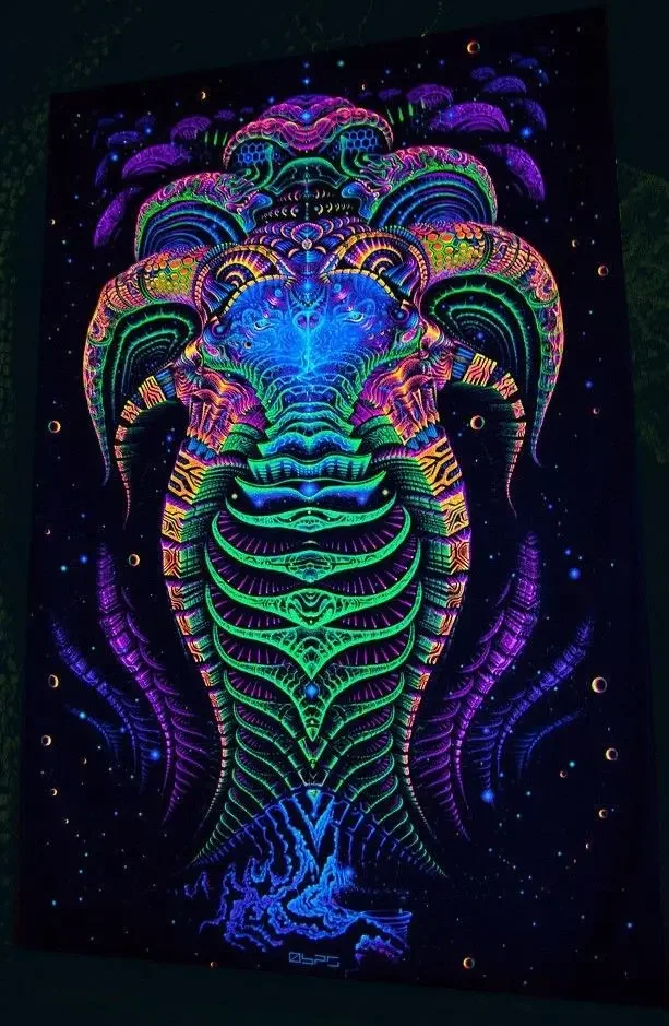 Ultraviolet Uniqued Trippy Psychedelic Wall hanging