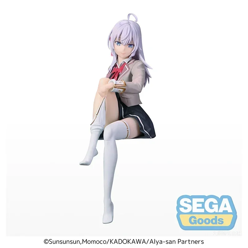 14cm Original Anime Figure SEGA Alya Sometimes Hides Her Feelings in Russian Alisa Mikhailova Kujou Model Toys Birthday Gifts