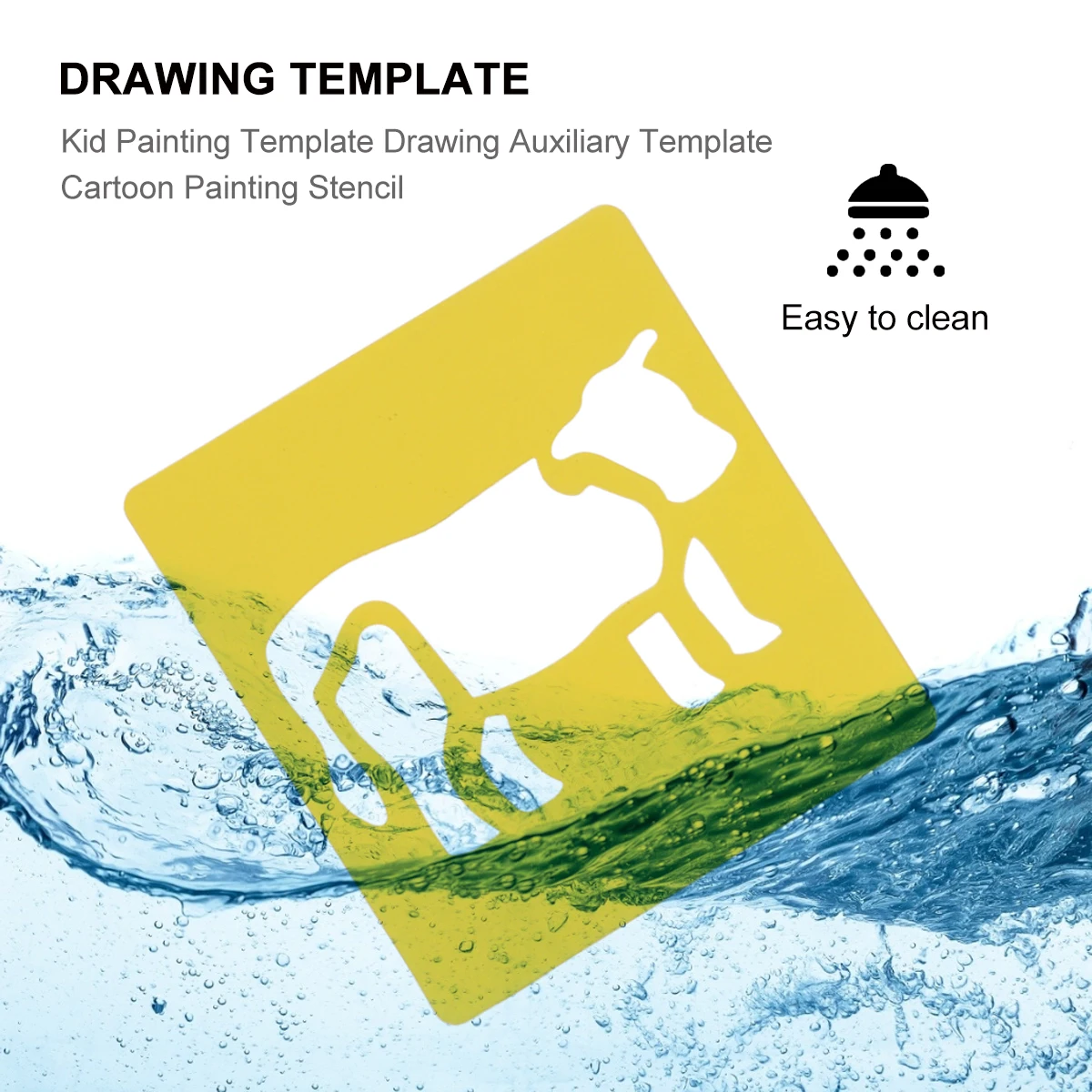 12 قطعة من قالب رسم الرسوم المتحركة استنسل مساعد للأطفال لوازم الرسم الإبداعي قالب الرسم #4