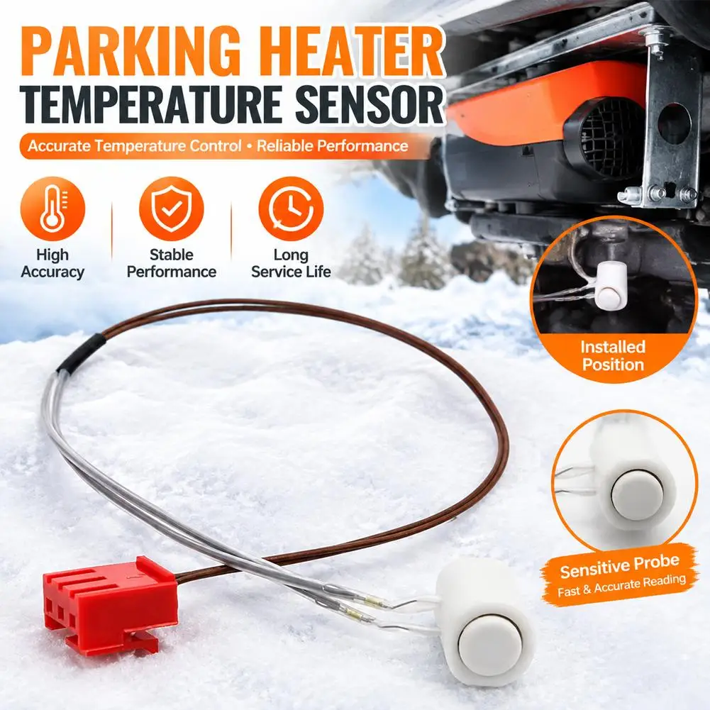 PT1000 Car Parking Heater Temperature Sensor Diesel Heater Probe Square Connector For Diesel Heaters