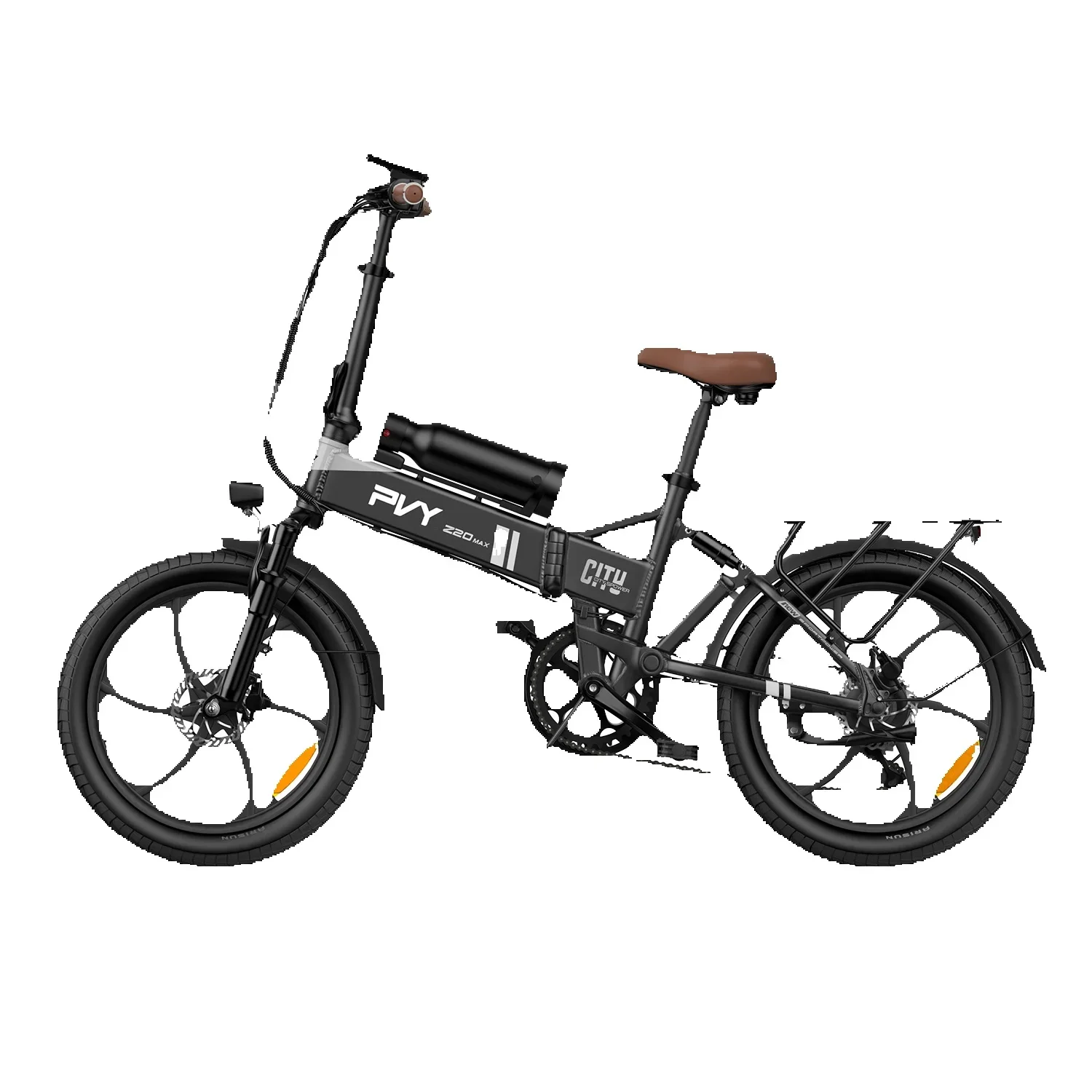 PVY Z20 MAX elektrische fiets, 750 W motor, 36 V 25,6 Ah dubbele batterij, 20 * 2,3 inch banden, 25 km / u snelheid, 200 km maximaal bereik, hydraulische rem - afbeelding 2