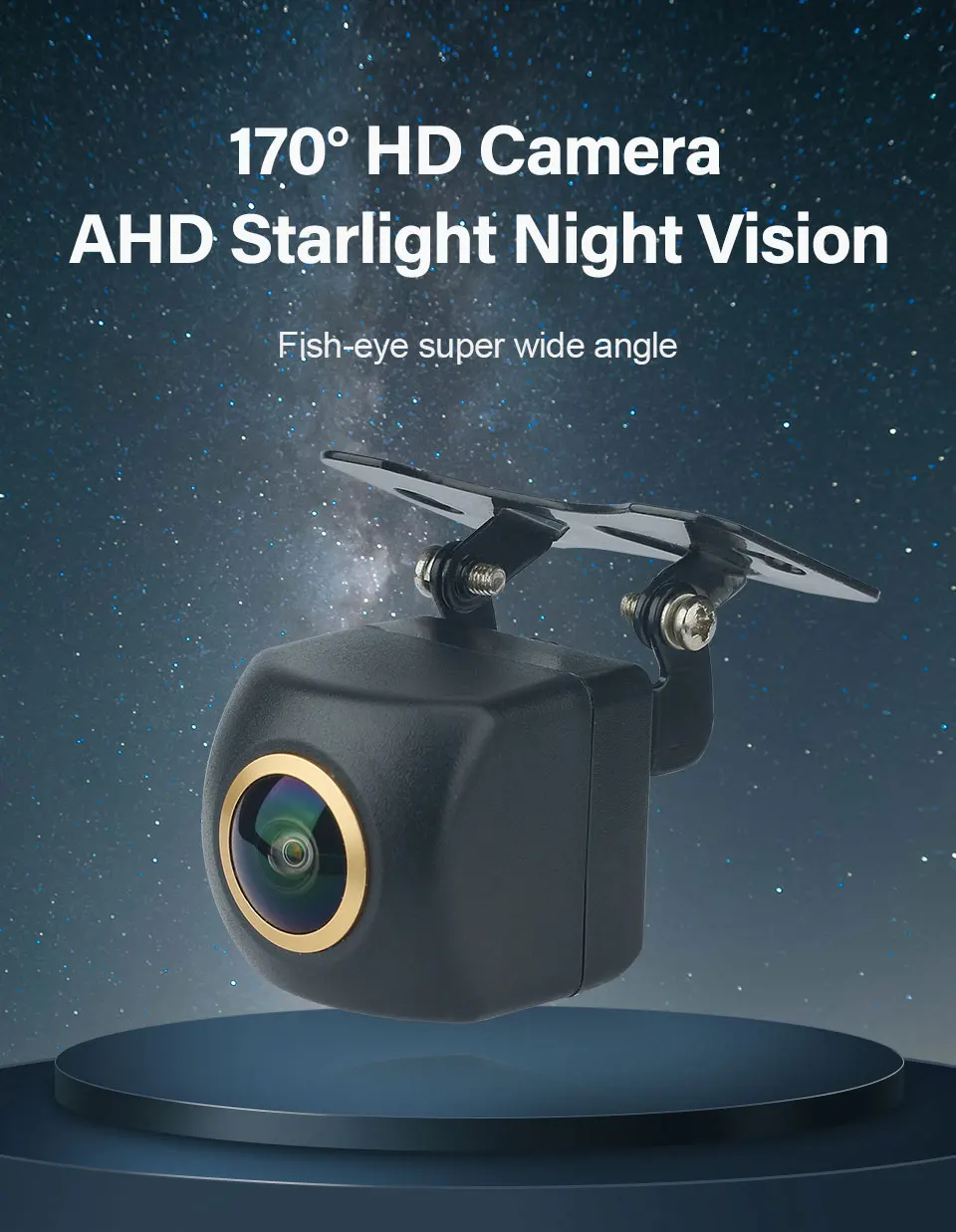 170 ° Fisheye Objektiv Sony Full HD AHD 1080P CVBS Nachtsicht Wasserdichte Fahrzeug Rückansicht Rückfahrkamera Auto Kamera – Detail 1