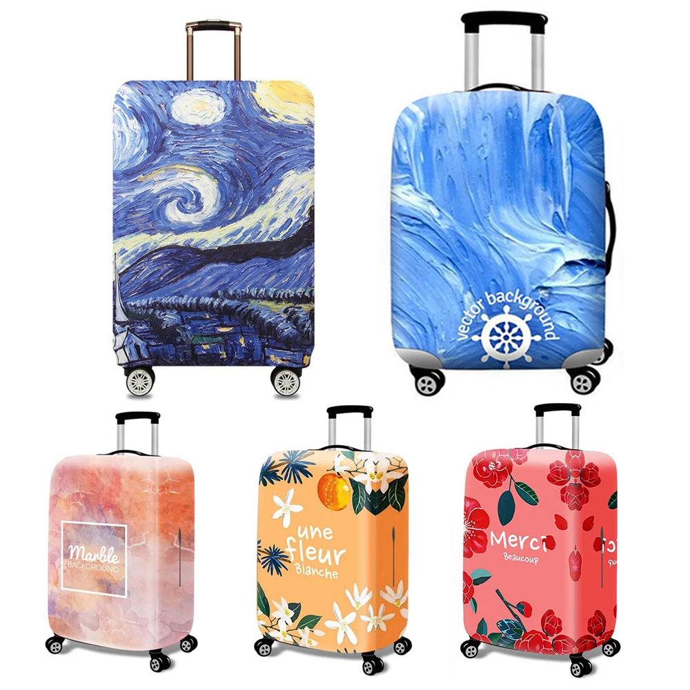 High Quality Luggage Protective Cover Washable Suitcase Protector with Zipper Anti-scratch Travel Trolley Cover Fits 18-30 Inch