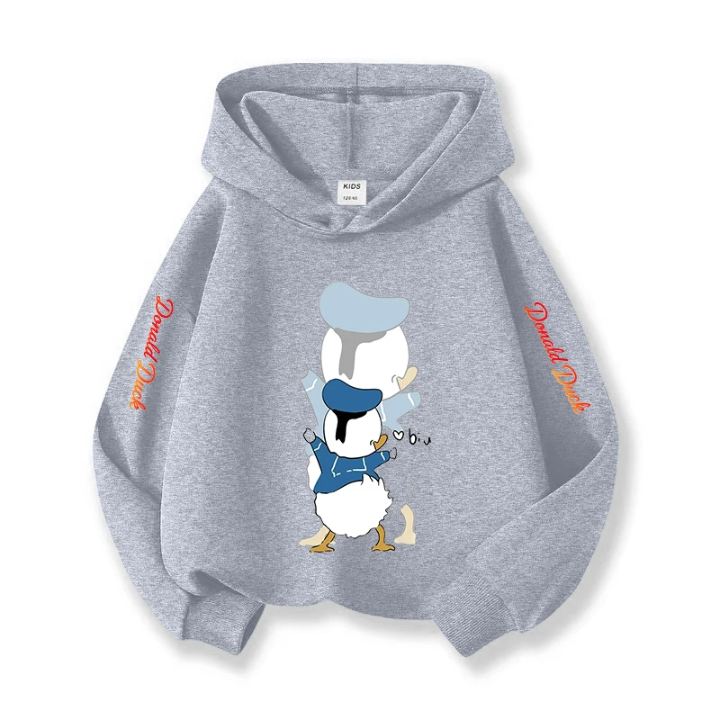 

Christmas Halloween Donald Duck Childrens Hoodie Soft Cotton Playdate Outfit Gift Idea Fun Cartoon Graphic Cozy Wear