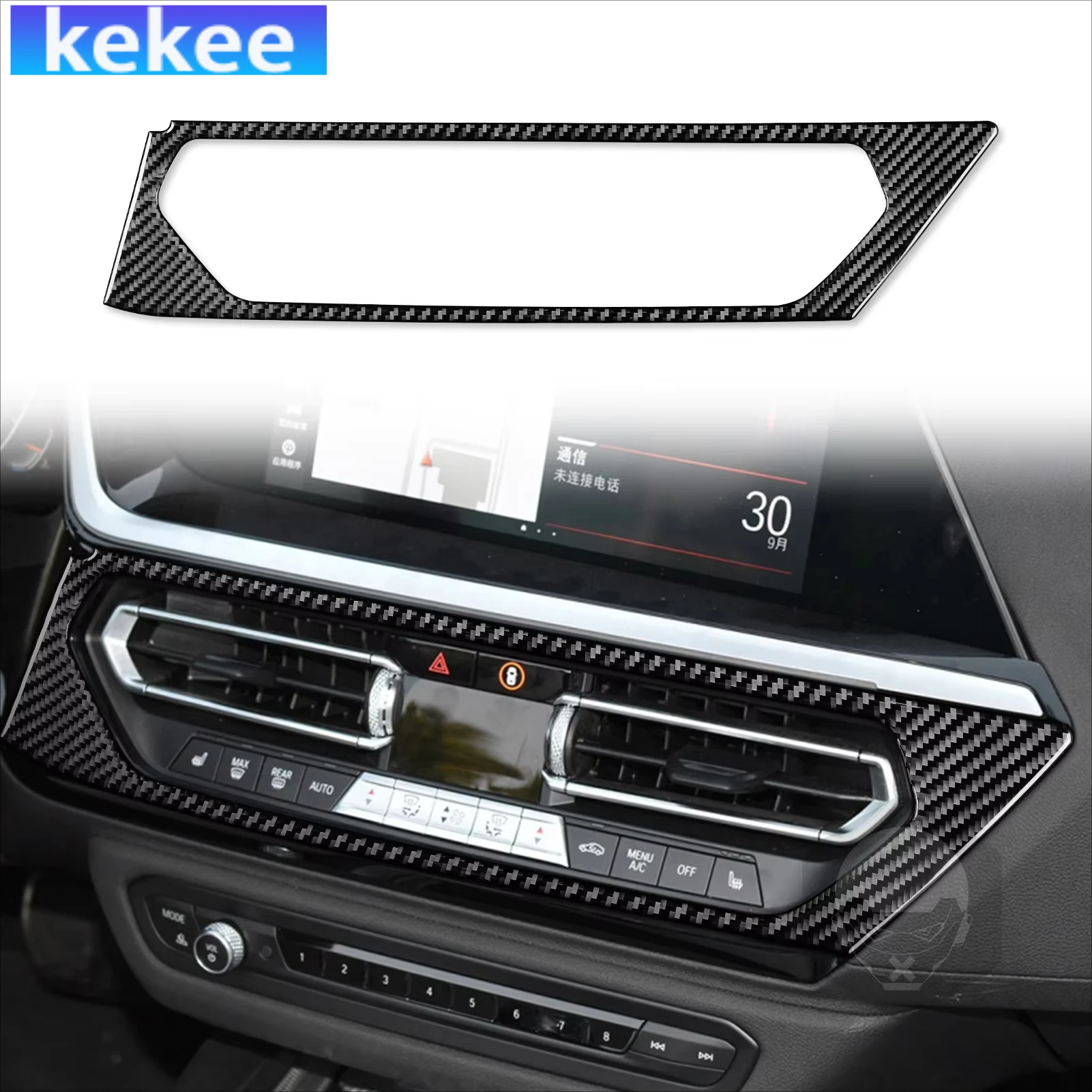 

For BMW Z4 G29 2019-2024 Carbon Fiber Dashboard Center Console Air Outlet Interior Accessories Cover Tuning Stickers Auto Trims