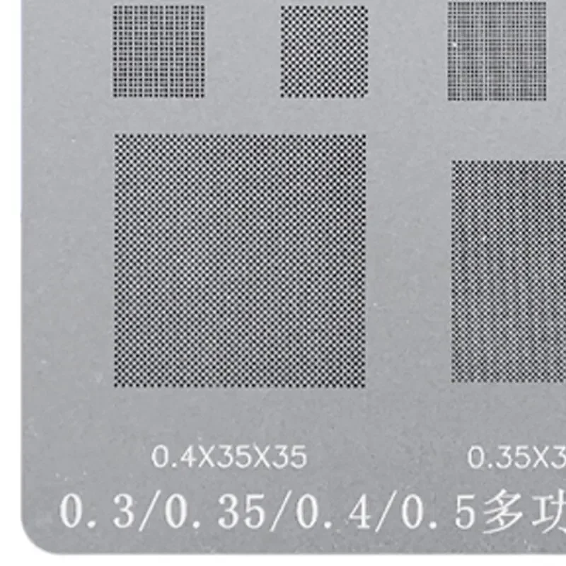 RELIFE uniwersalny szablon BGA do 0,3/0,35/0,4/0,5/paralelny/45 stopni otwór uniwersalny lut BGA Reballing szablon siatka lutownicza