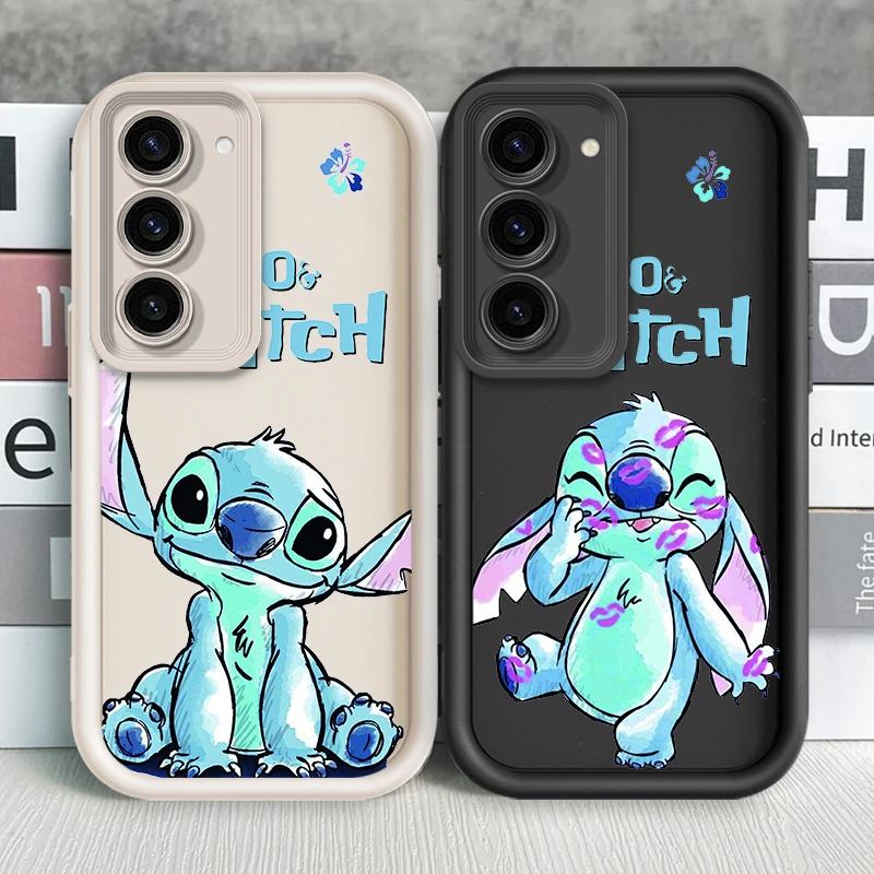 

Stitch Lilo Baby Anime For Samsung Note 20 S24 S23 S22 S21 S20 Ultra Plus FE A25 A23 A22 A15 A31 5G Eye Ladder Cover Phone Case