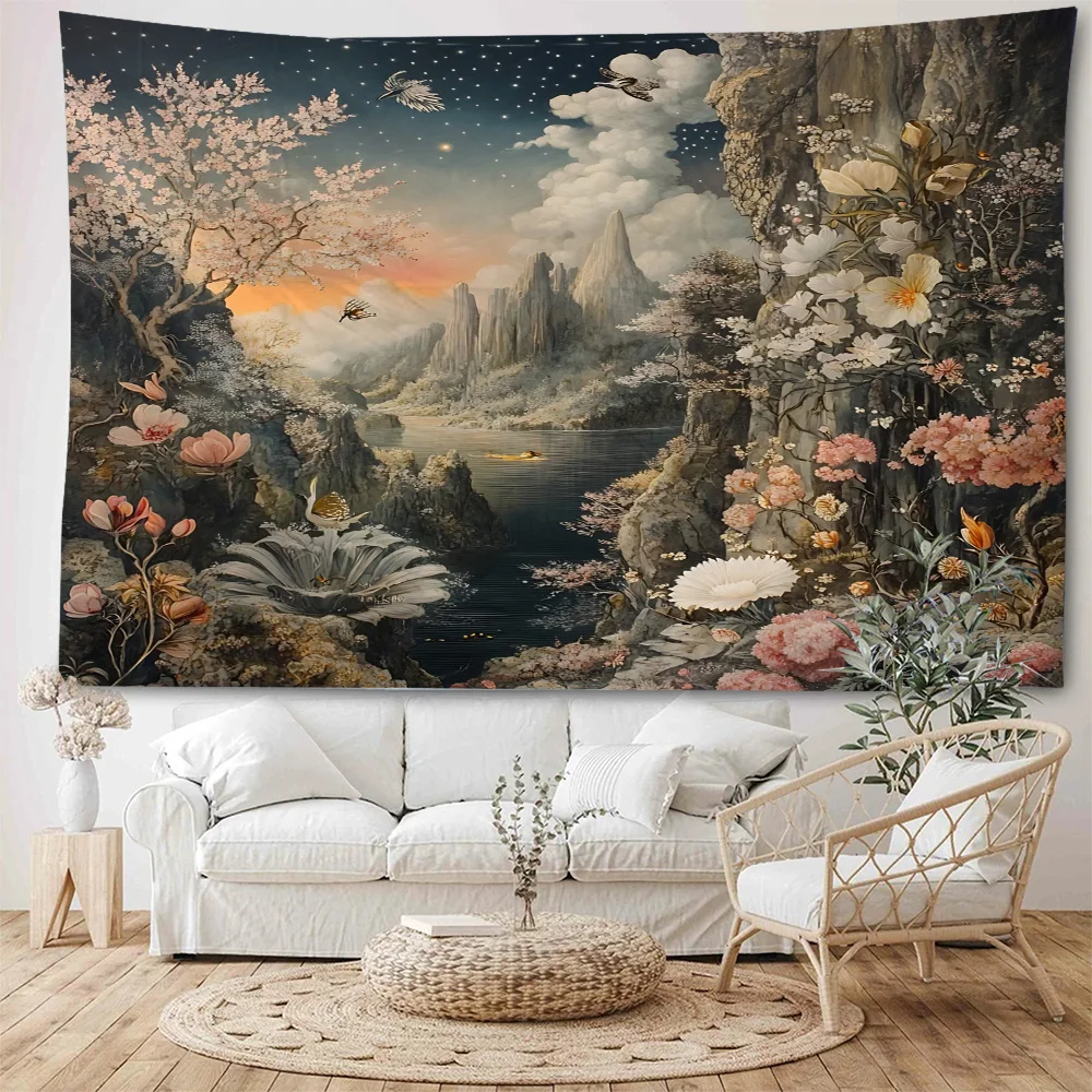 

Appreciation of Beautiful Flowers, Plants, Scenery, Background Decoration, Tapestries, and Famous Paintings on the Hillside