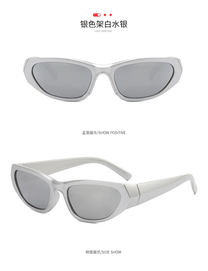 Neue rechteckige Sonnenbrillen für Damen und Herren, Vintage-Stil, Nachtclub, Hip-Hop, Punk, Sonnenbrillen, Trend, weiblich, Unisex, Y2K-Brillen für Damen – Detail 10