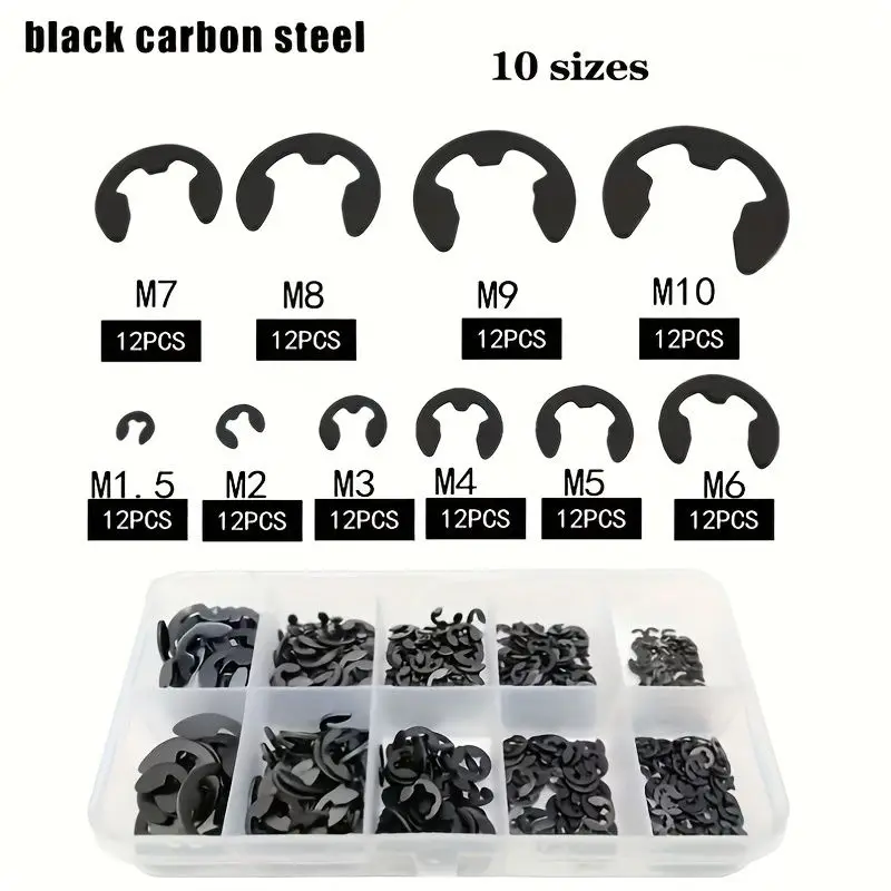 65 manganese steel split ring E-type shaft snap spring snap ring elastic E-type card