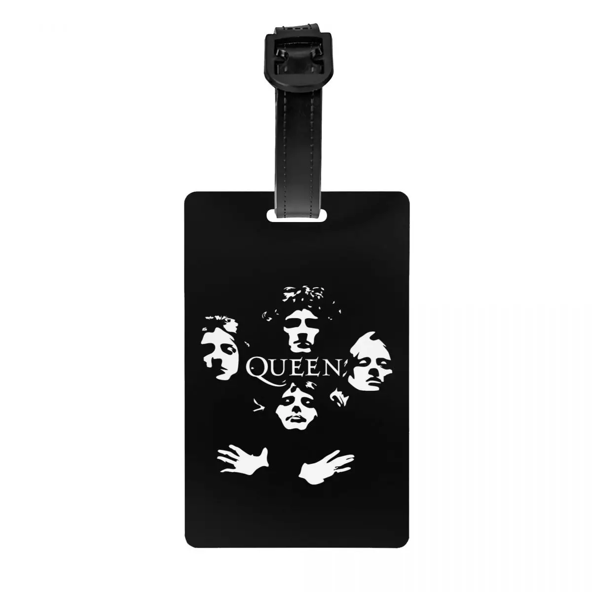 Freddie MERCURY Queen band กระเป๋าเดินทางป้ายกระเป๋าที่คลุมเพื่อความเป็นส่วนตัวป้าย ID